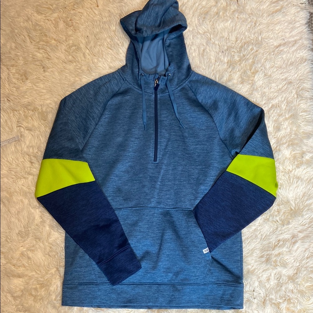 Blue and‎ Yellow Hooded Sweatshirt